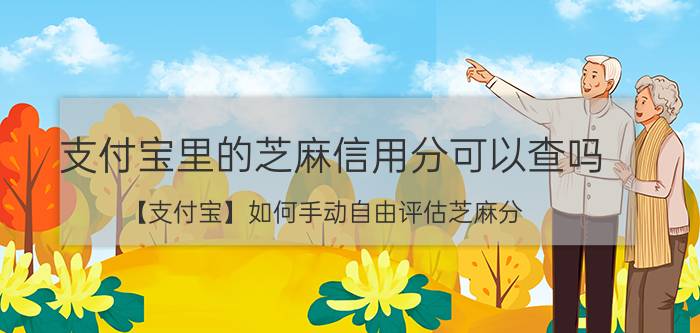 支付宝里的芝麻信用分可以查吗 【支付宝】如何手动自由评估芝麻分？